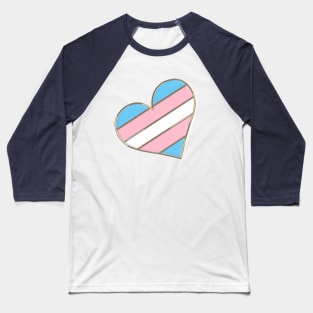 Transgender Heart Design Baseball T-Shirt